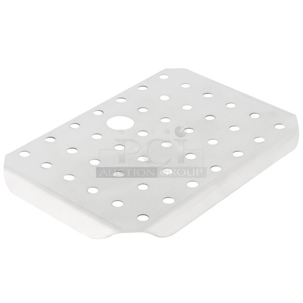 Box of 4 BRAND NEW SCRATCH AND DENT! Vollrath 20200 Super Pan V 1/2 Size Stainless Steel Steam Table / Hotel Pan False Bottom - Image 1 of 3