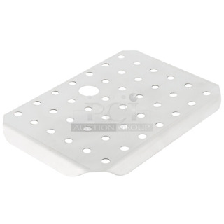 Box of 4 BRAND NEW SCRATCH AND DENT! Vollrath 20200 Super Pan V 1/2 Size Stainless Steel Steam Table / Hotel Pan False Bottom