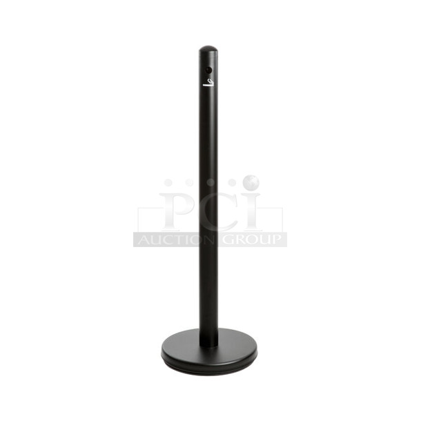 BRAND NEW SCRATCH AND DENT! Lavex 475SP40BK 40" Black Free Standing Smoker Pole and Base - Image 1 of 3