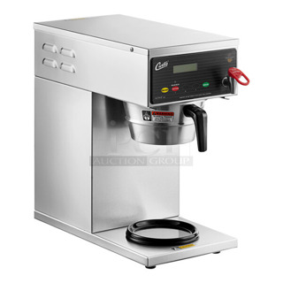 BRAND NEW SCRATCH AND DENT! Curtis ALP1GT12A000 Stainless Steel Commercial Countertop Coffee Machine w/ Hot Water Dispenser and Metal Brew Basket. 120 Volts, 1 Phase. 