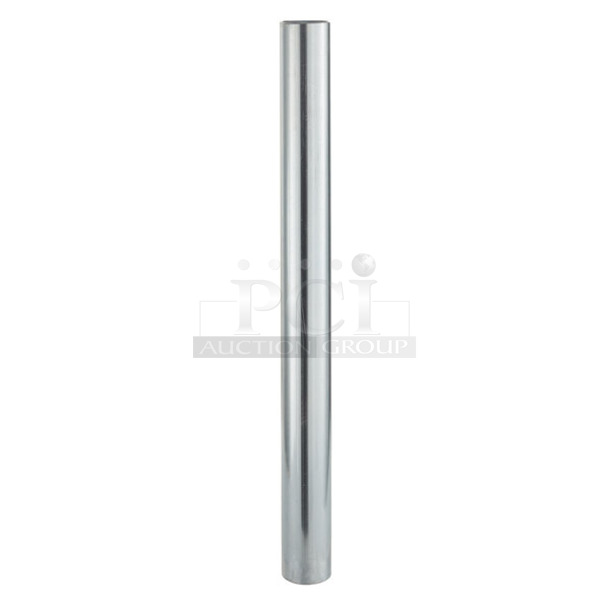 Box of 4 BRAND NEW SCRATCH AND DENT! Regency 600LEGALV451 17 3/4" Galvanized Steel Leg for Equipment Stands and Mixer Tables - 5" Casters Required - Image 1 of 3