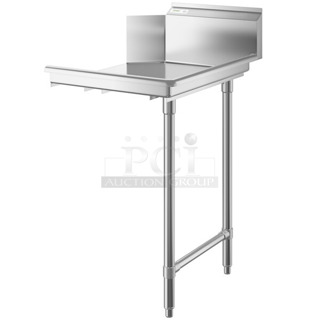 BRAND NEW SCRATCH AND DENT! Regency 600CDT24R 16 Gauge 2' Clean Dish Table - Right Drainboard. No Legs. 
