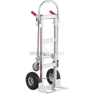 BRAND NEW SCRATCH AND DENT! Lavex  HS-1009 750 lb. 2-in-1 Convertible Hand Truck with Pneumatic Wheels