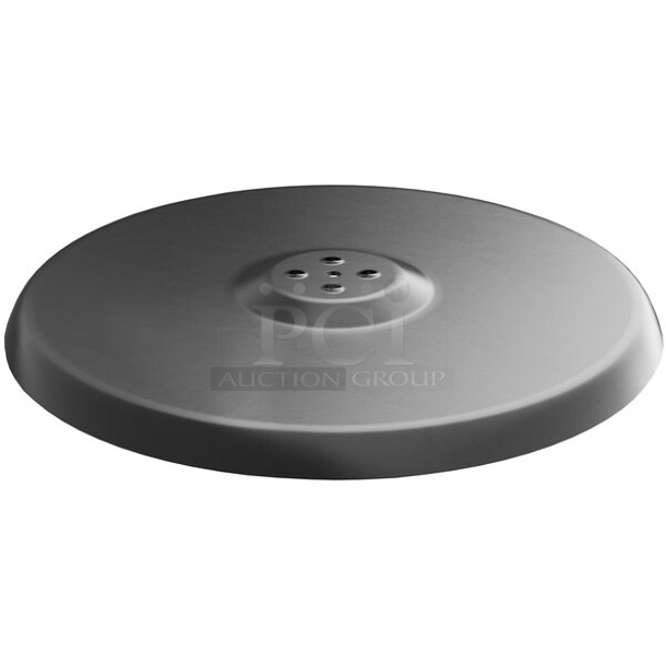 BRAND NEW SCRATCH AND DENT! Lancaster Table & Seating 164STB22RND 22" Round Stamped Steel Table Base Plate - Image 1 of 2