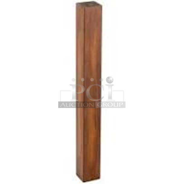 5 Boxes of 4 BRAND NEW SCRATCH AND DENT! Lancaster Table & Seating 164TBLEGWL37 Antique Walnut Table Leg. 5 Times Your Bid! - Image 1 of 5