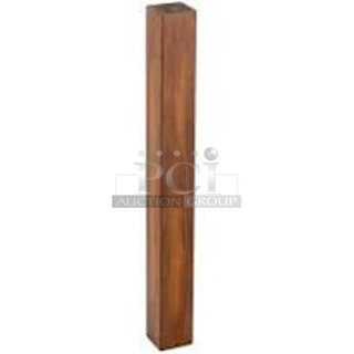 5 Boxes of 4 BRAND NEW SCRATCH AND DENT! Lancaster Table & Seating 164TBLEGWL37 Antique Walnut Table Leg. 5 Times Your Bid!