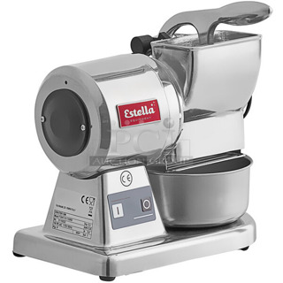 BRAND NEW SCRATCH AND DENT! Estella 348CG12 Stainless Steel Electric Hard Cheese Grater. 120 Volts, 1 Phase. Tested and Working!