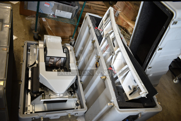 AVL Technologies 1296 TracStar Mobile Satellite Station in 2 Gray Boxes - Image 1 of 6