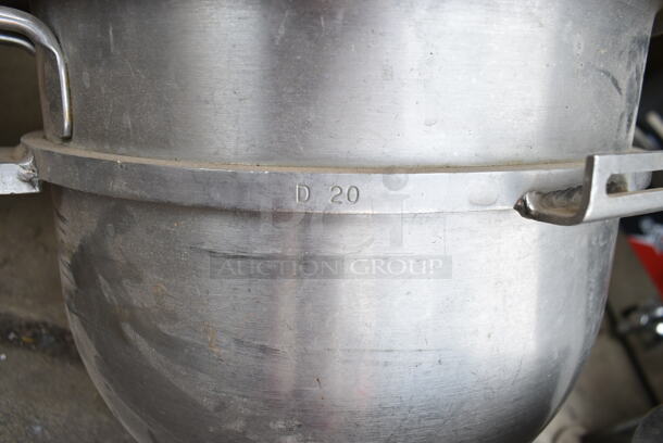 4 Hobart D20 Stainless Steel 20 Quart Mixing Bowls w 1 Bowl Dolly. 4 Times Your Bid! - Image 9 of 9