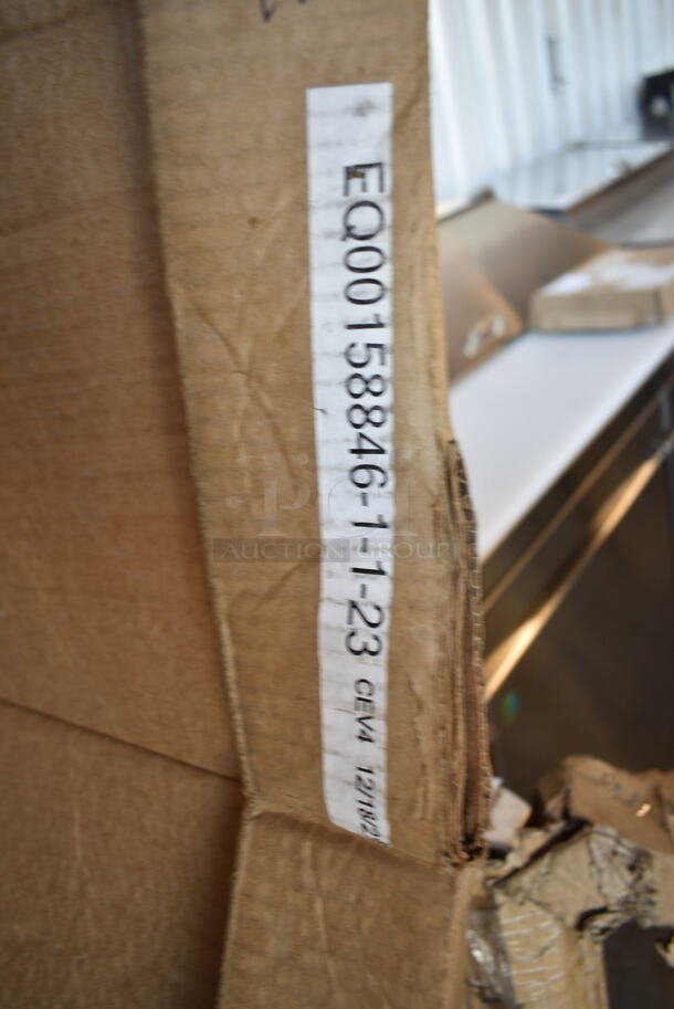 BRAND NEW SCRATCH AND DENT! EQ00158846-1-1-23 Metal Commercial Swinging Kitchen Door.  - Image 3 of 3