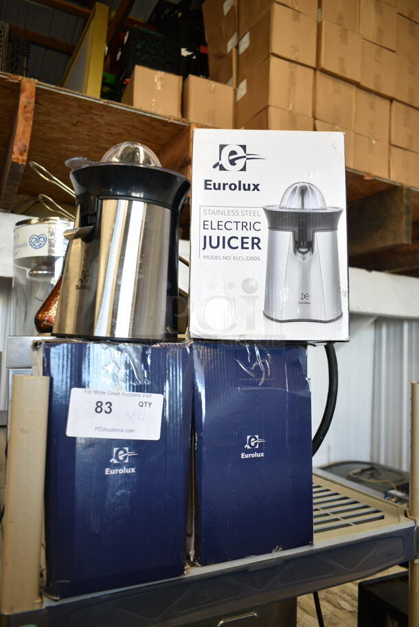 4 BRAND NEW SCRATCH AND DENT! Electrolux ELCJ-2200S Countertop Juicer. 120 Volts, 1 Phase. 4 Times Your Bid! Tested and Working! - Image 3 of 6