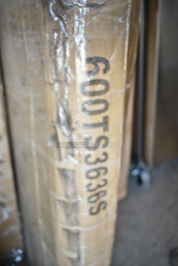 BRAND NEW SCRATCH AND DENT! Regency 600TS3636S 36" x 36" 16 Gauge Stainless Steel Commercial Work Table with Undershelf. May Be Missing Pieces - Image 2 of 2