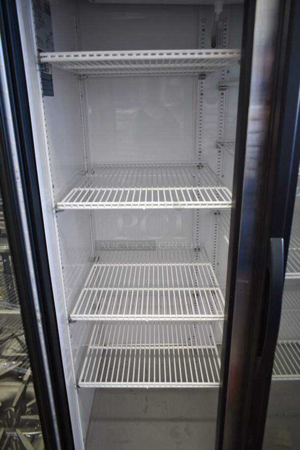 BRAND NEW SCRATCH AND DENT! 2024 True GDM-35-HC Metal Commercial 2 Door Reach In Cooler Merchandiser w/ Poly Coated Racks. 115 Volts, 1 Phase. Tested and Working! - Image 4 of 5