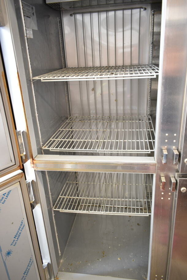 Beverage Air HF3HC-1HS Stainless Steel Commercial 6 Half Size Door Reach In Freezer w/ Poly Coated Racks on Commercial Casters. 115 Volts, 1 Phase. Tested and Working! - Image 6 of 7