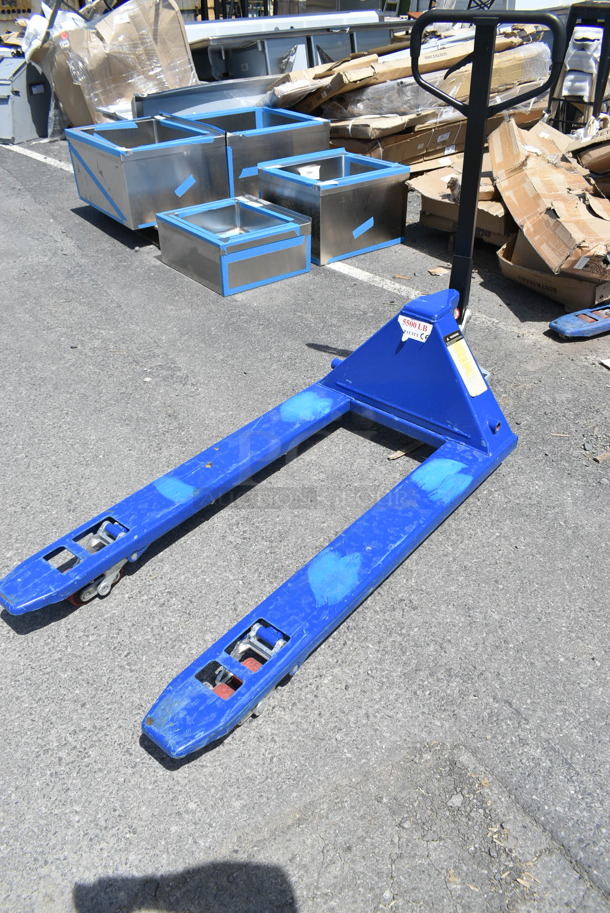 BRAND NEW SCRATCH AND DENT! Lavex 481L274855P6 27" x 48" Pallet Jack - 5500 lb. Capacity - Image 3 of 6