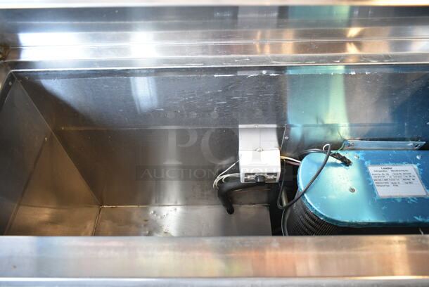 2014 Leader PT72 S/C Stainless Steel Commercial Pizza Prep Table w/ Oversized Stone Cutting Board on Commercial Casters. 115 Volts, 1 Phase. Tested and Working! - Image 3 of 9