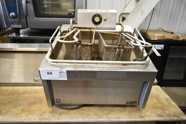 Star 301HI Stainless Steel Commercial Countertop Electric Powered Deep Fat Fryer w/ 2 Metal Fry Baskets. 236 Volts. - Image 1 of 5