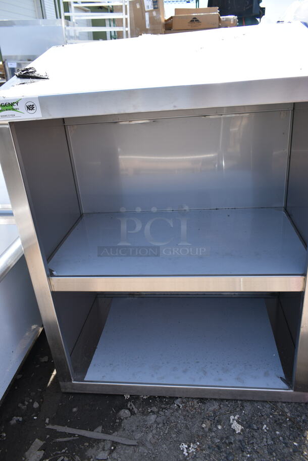 BRAND NEW SCRATCH AND DENT! Regency 600WCO1524 24" Stainless Steel Open Wall Cabinet - Image 3 of 4