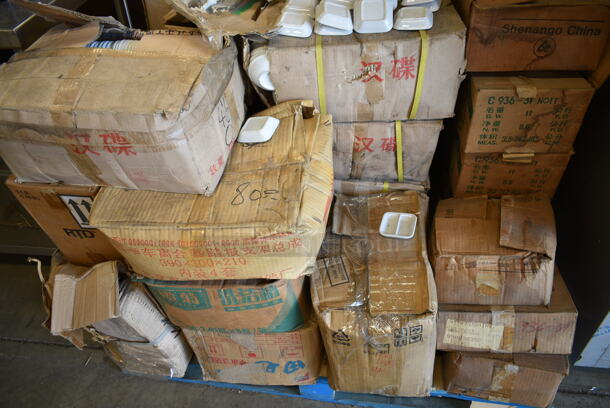 PALLET LOT of 35 BRAND NEW Boxes Including 2 Boxes Reco C652-21 Mugs, Vassar White Cups, C962-31NOTT 10-3/8" Plates, Oval Plates, Tea Saucers. 35 Times Your Bid! - Image 11 of 11