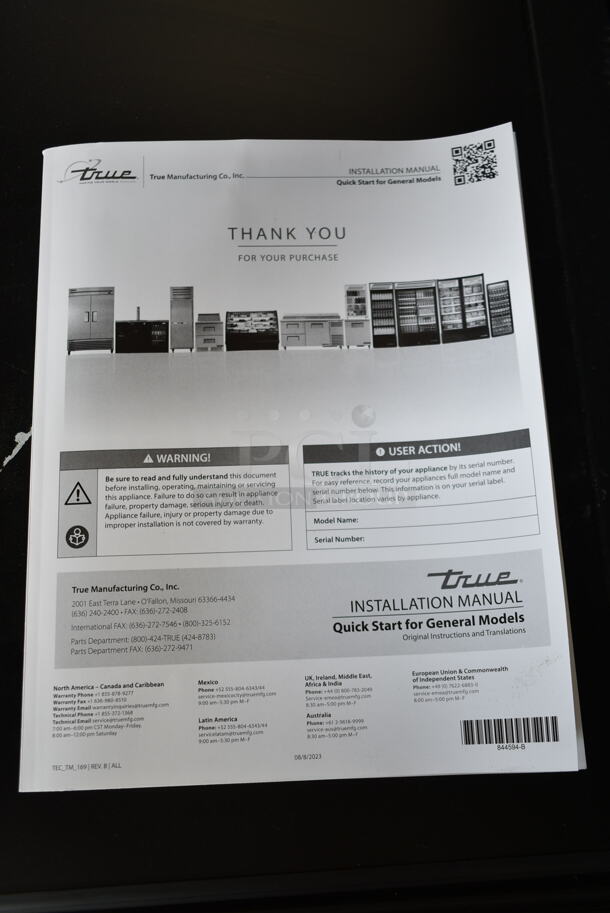 BRAND NEW SCRATCH AND DENT! 2024 True GDM-49F-HC Metal Commercial Single Door Mini Cooler Merchandiser w/ Poly Coated Racks. 115 Volts, 1 Phase. Tested and Working! - Image 3 of 5