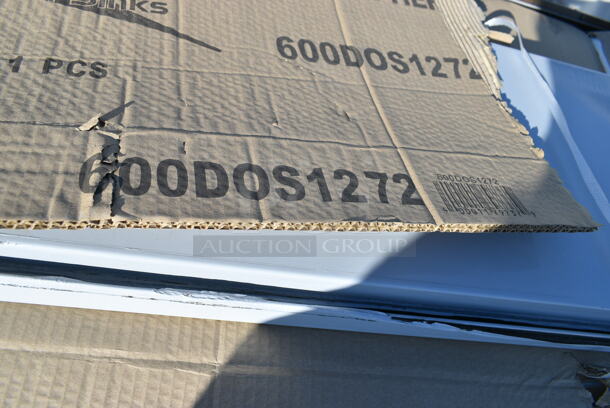 BRAND NEW SCRATCH AND DENT! Regency 600DOS1272 Stainless Steel Double Deck Overshelf - 12" x 72" x 32". May Be Missing Pieces. - Image 2 of 2