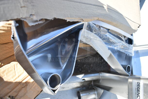 BRAND NEW SCRATCH AND DENT! Regency 600SOS1896 Stainless Steel Single Deck Overshelf - 18" x 96" x 19 1/4". See Pictures for Damage - Image 3 of 3