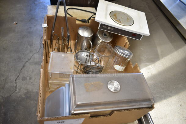 ALL ONE MONEY! Lot of Various Items Including Seasoning Shakers and Mr Coffee Coffee Pot Warmer - Image 1 of 5