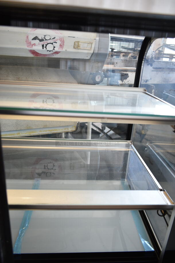 BRAND NEW SCRATCH AND DENT! Avantco 193BC36HCB Metal Commercial Floor Style Deli Display Case Merchandiser on Commercial Casters. 110-120 Volts, 1 Phase. Cannot Test Due To Cut Power Cord - Image 6 of 8