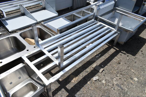2 BRAND NEW SCRATCH AND DENT! Regency Metal Aluminum Dunnage Racks; 600DUN122060 and 600DUN122048. 48x20x12, 60x20x12. 2 Times Your Bid! - Image 2 of 4