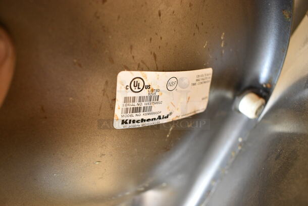 KitchenAid KSM8990DP Metal Commercial Countertop 8 Quart Planetary Mixer. 120 Volts, 1 Phase. Tested and Working! - Image 7 of 7