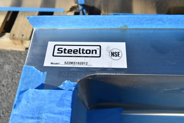 BRAND NEW SCRATCH AND DENT! Steelton 522MS162012 Stainless Steel Commercial Floor Mop Sink. 
 - Image 5 of 5