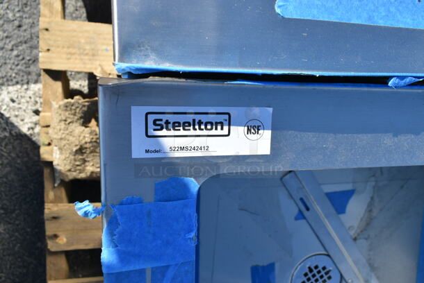 BRAND NEW SCRATCH AND DENT! Steelton 522MS162012 Stainless Steel Commercial Floor Mop Sink. 
 - Image 4 of 4
