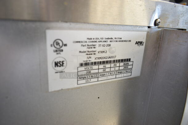 APW Wyott XTRM-2 Stainless Steel Commercial Countertop Electric Powered Conveyor Oven. 208 Volts, 1 Phase.  - Image 4 of 5
