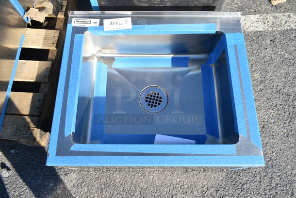BRAND NEW SCRATCH AND DENT! Steelton 522MS16206 Stainless Steel Commercial Floor Mop Sink. 
 - Image 3 of 5
