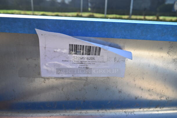 BRAND NEW SCRATCH AND DENT! Steelton 522MS16206 Stainless Steel Commercial Floor Mop Sink. 
 - Image 4 of 5