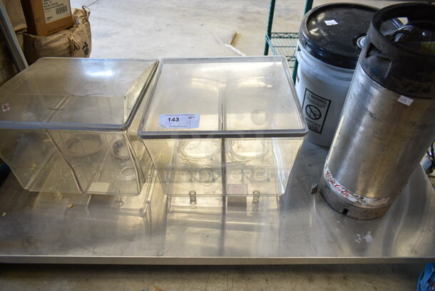ALL ONE MONEY! Lot of 4 Items; Keg, Poly Bucket and 2 Double Refrigerated Beverage Machine Hoppers.  - Image 2 of 8