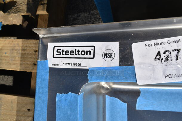 BRAND NEW SCRATCH AND DENT! Steelton 522MS16206 Stainless Steel Commercial Floor Mop Sink. 
 - Image 5 of 5