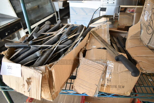 90 SHARPENED Stainless Steel Fillet Knives. 90 Times Your Bid! - Image 1 of 6