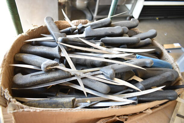 90 SHARPENED Stainless Steel Fillet Knives. 90 Times Your Bid! - Image 2 of 6