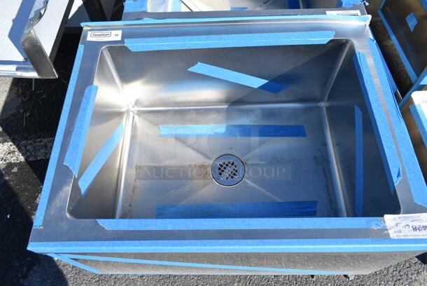BRAND NEW SCRATCH AND DENT! Steelton 522MS202812 Stainless Steel Commercial Floor Mop Sink. 
 - Image 3 of 4