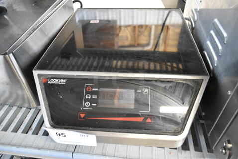 2019 CookTek MC1800G Stainless Steel Commercial Countertop Electric Powered Single Burner Induction Range. 