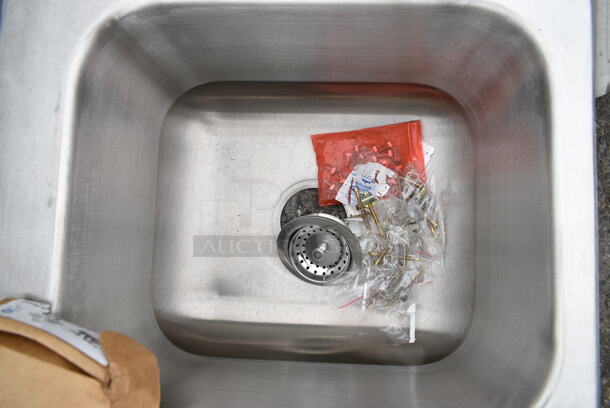 BRAND NEW SCRATCH AND DENT! Advance Tabco DI-3-1410 Stainless Steel  3 Compartment Drop-In Sink - 16" x 14" x 10" Bowls  - Image 7 of 10