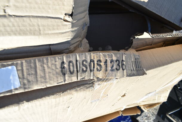 BRAND NEW SCRATCH AND DENT! Regency 600SOS1236 Stainless Steel Single Deck Overshelf - 12" x 36" x 19 1/4". May Be Missing Pieces.
 - Image 2 of 3