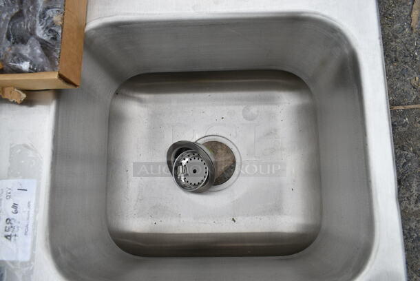BRAND NEW SCRATCH AND DENT! Advance Tabco DI-3-1410 Stainless Steel  3 Compartment Drop-In Sink - 16" x 14" x 10" Bowls  - Image 9 of 10