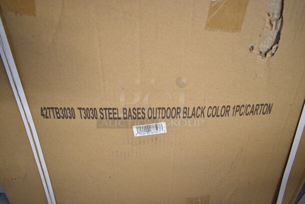 BRAND NEW SCRATCH AND DENT! Lancaster Table & Seating 427TB3030 30" x 30" Cross Outdoor Table Base Plate - Image 2 of 2
