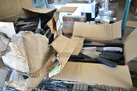 150 SHARPENED Stainless Steel Knives Including Chef and Fillet. 150 Times Your Bid!