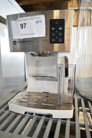 EspressoWorks AEW-3000 Metal Countertop Single Group Espresso Machine. 120 Volts, 1 Phase. 