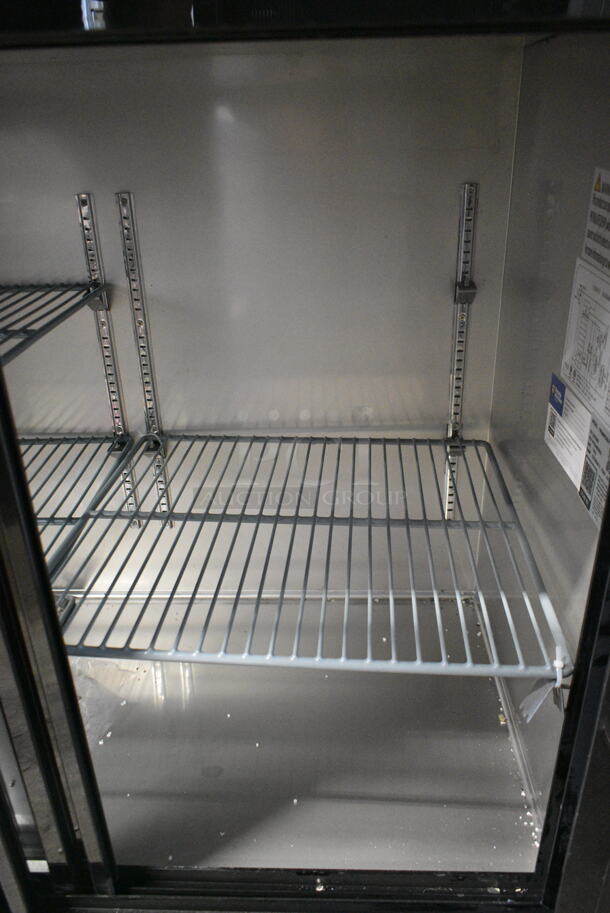 BRAND NEW SCRATCH AND DENT! 2023 Avantco 178UBB72SGT Metal Commercial 3 Door Back Bar Cooler Merchandiser. 115 Volts, 1 Phase. Cannot Test Due To Damaged Plug Head - Image 5 of 8