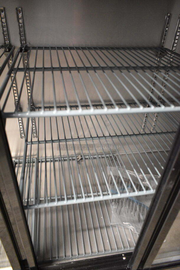 BRAND NEW SCRATCH AND DENT! 2023 Avantco 178UBB72SGT Metal Commercial 3 Door Back Bar Cooler Merchandiser. 115 Volts, 1 Phase. Cannot Test Due To Damaged Plug Head - Image 6 of 8