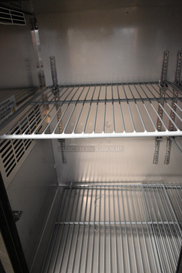 BRAND NEW SCRATCH AND DENT! 2023 Avantco 178UBB72SGT Metal Commercial 3 Door Back Bar Cooler Merchandiser. 115 Volts, 1 Phase. Cannot Test Due To Damaged Plug Head - Image 7 of 8